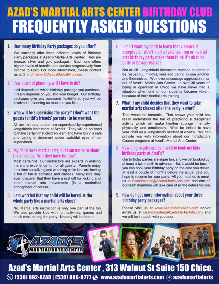 Any questions? Check out our Birthday Club FAQ!